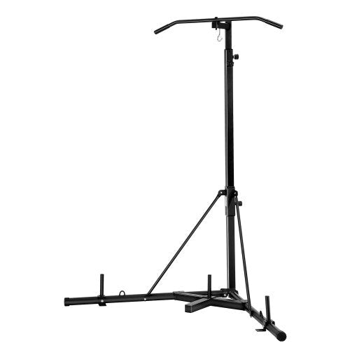Heavy-duty 2-in-1 freestanding punching bag stand built from thick carbon steel for stable home boxing training and authentic combat drills.