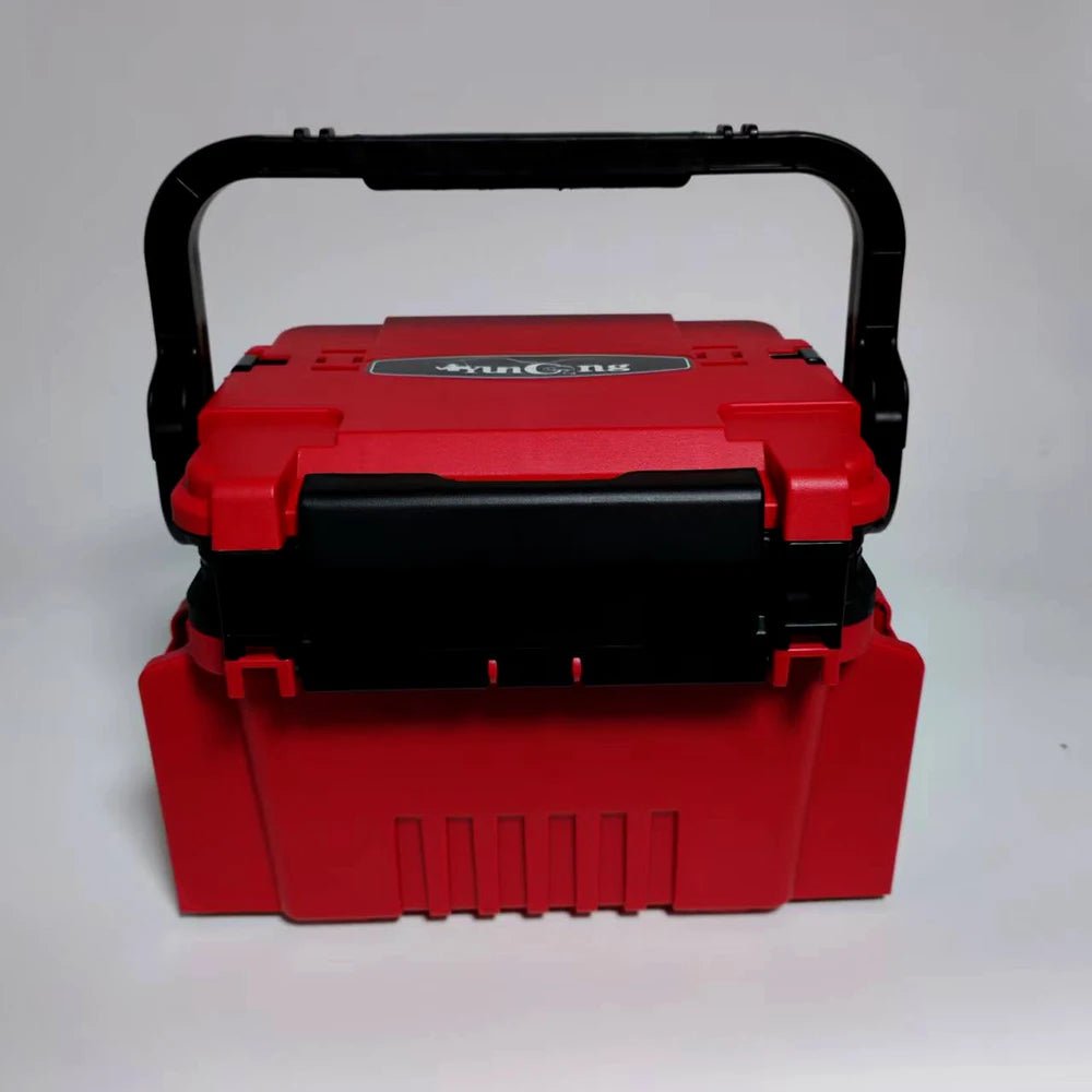 Double layer lure fishing box, fishing gear toolbox, bait box, accessory box, storage box, outdoor storage luggage and bags - IronWear Co.