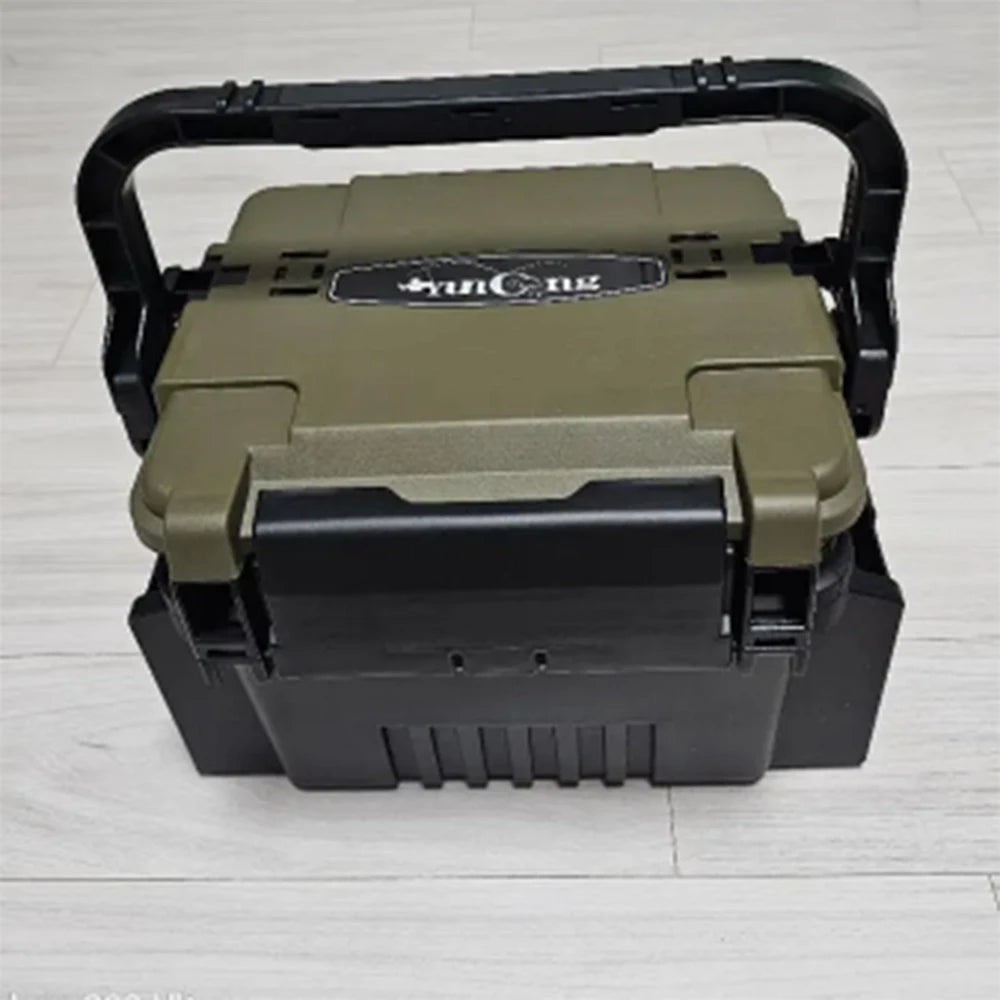Double layer lure fishing box, fishing gear toolbox, bait box, accessory box, storage box, outdoor storage luggage and bags - IronWear Co.