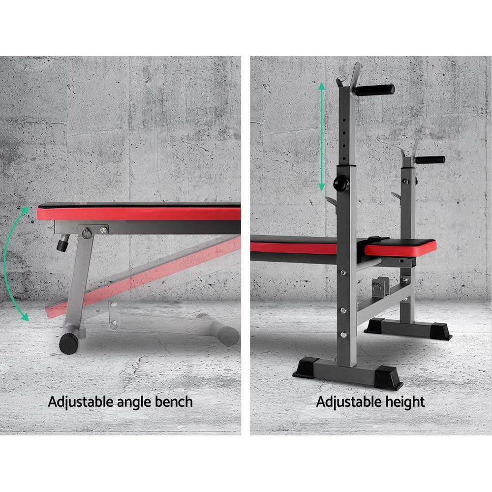 Everfit Weight Bench Squat Rack Bench Press Home Gym Equipment 200kg - IronWear Co.