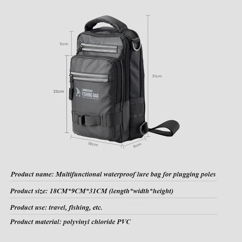 Fishing bag, fishing gear, backpack, lightweight tactical fishing gear box, multifunctional bag, outdoor fishing bag - IronWear Co.