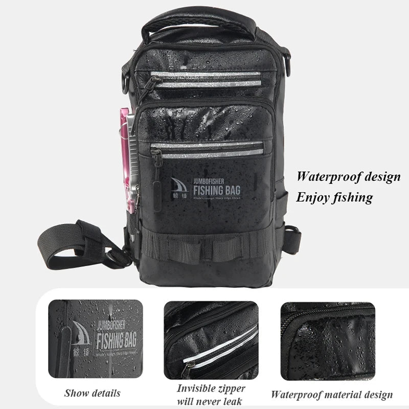 Fishing bag, fishing gear, backpack, lightweight tactical fishing gear box, multifunctional bag, outdoor fishing bag - IronWear Co.