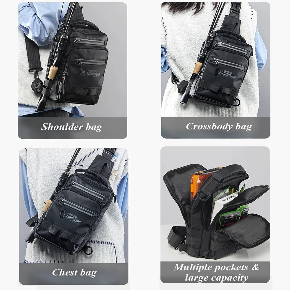 Fishing bag, fishing gear, backpack, lightweight tactical fishing gear box, multifunctional bag, outdoor fishing bag - IronWear Co.