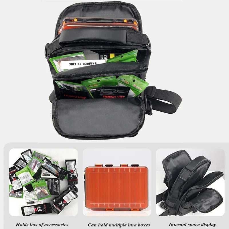 Fishing bag, fishing gear, backpack, lightweight tactical fishing gear box, multifunctional bag, outdoor fishing bag - IronWear Co.
