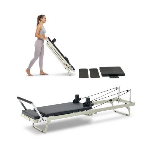 Foldable Pilates Reformer, Pilates Workout Machine for Home Gym Studio - IronWear Co.