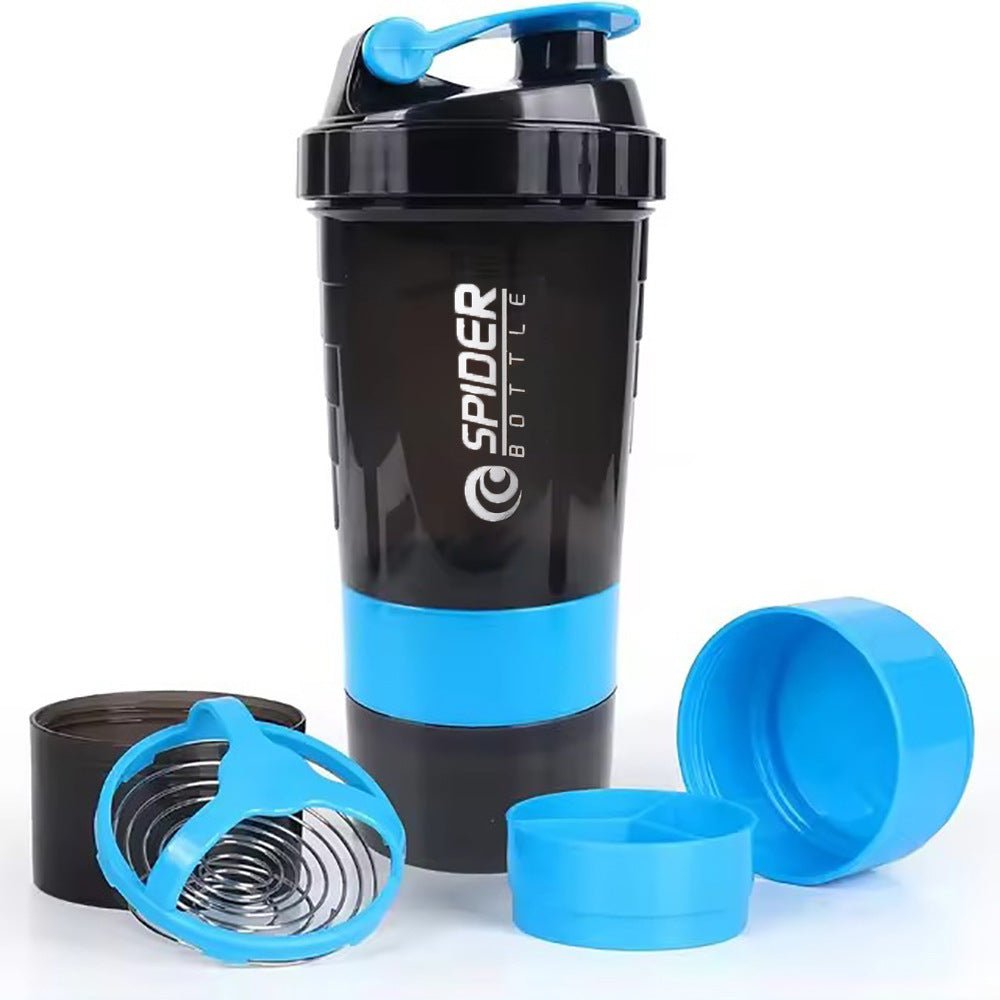 Large capacity protein powder shaking cup 550ml portable sports and fitness water cup with scale - IronWear Co.