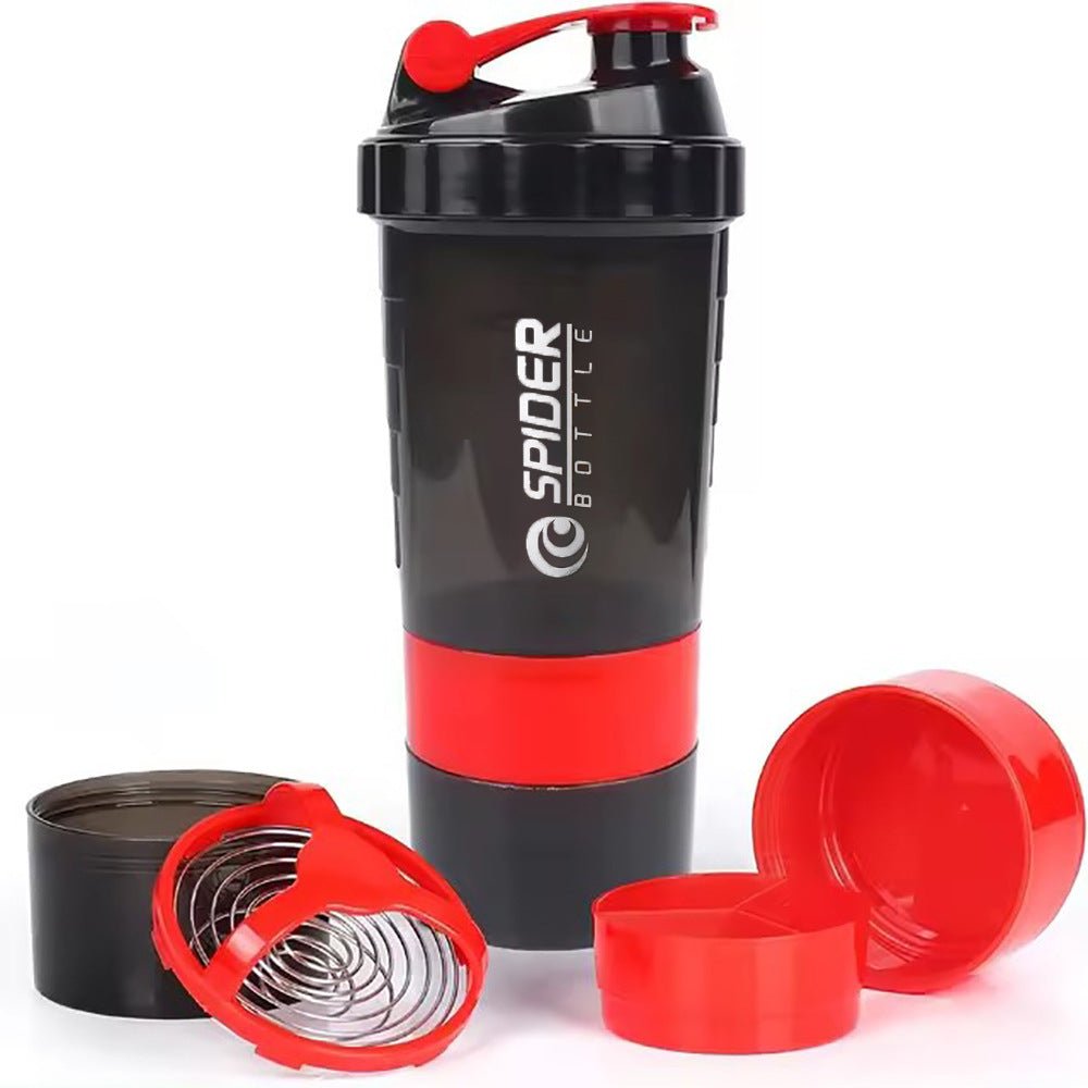 Large capacity protein powder shaking cup 550ml portable sports and fitness water cup with scale - IronWear Co.