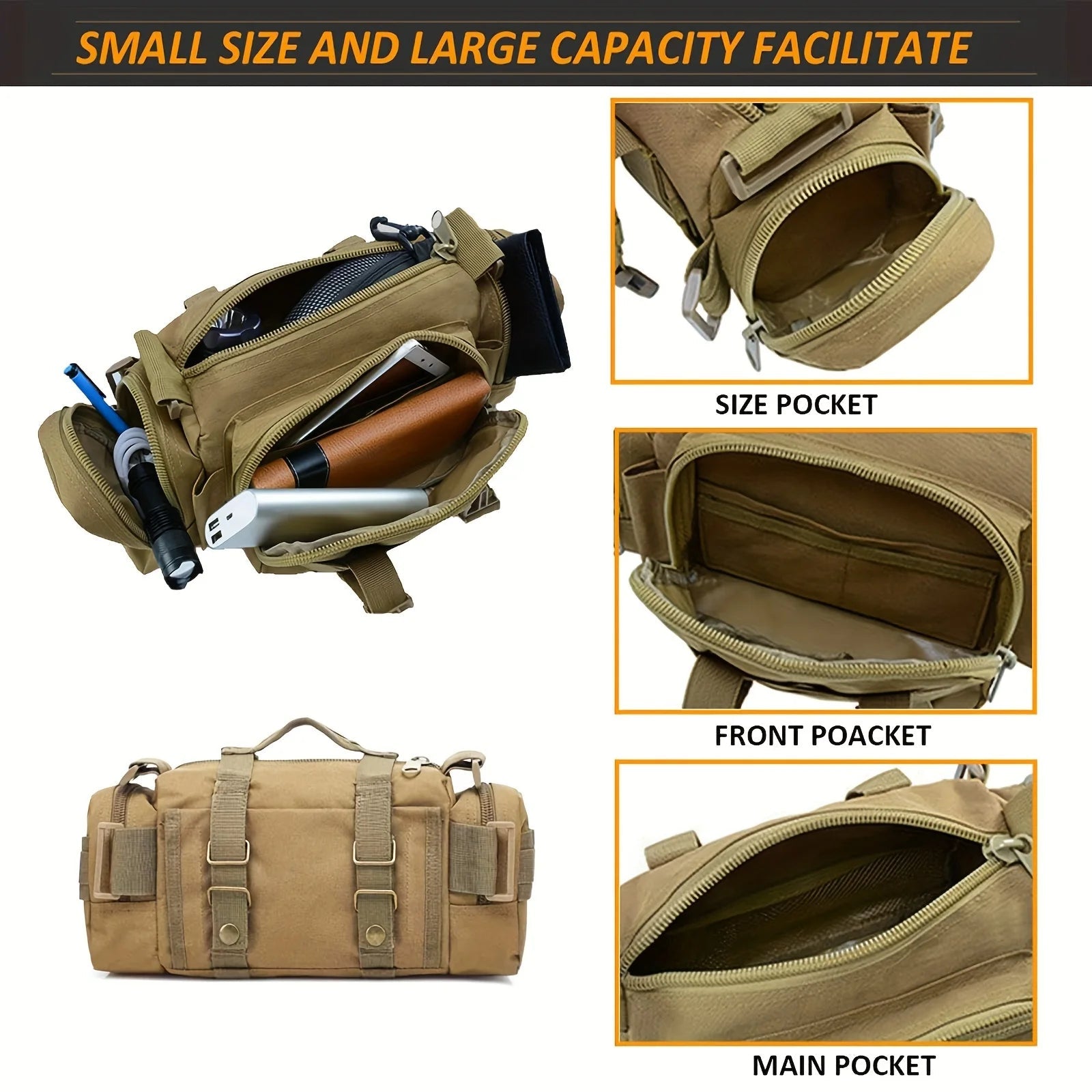Multifunctional Outdoor Sport Waist Bag Storage Waist Bag for Fishing, Running, and Photography Gear - IronWear Co.