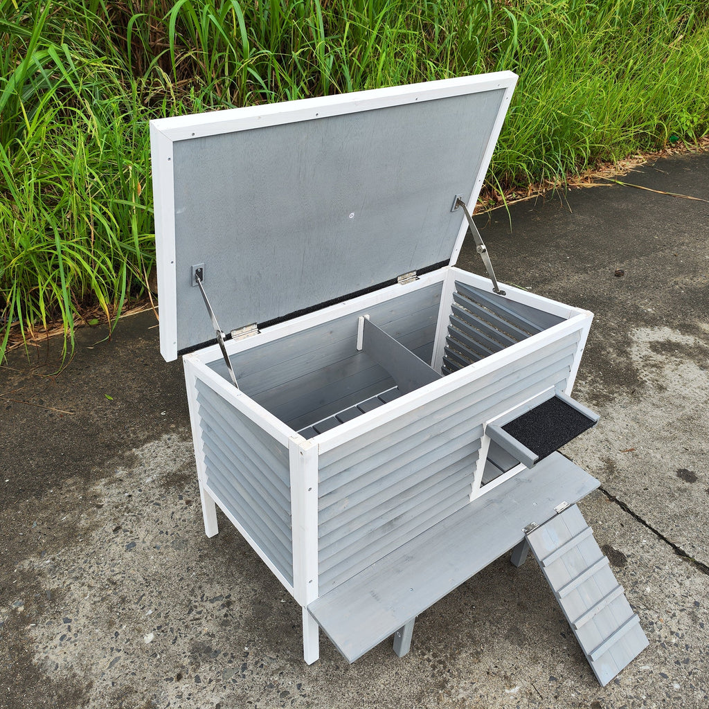 Outdoor Breathable Cat House for Outside Cats,Cat Shelter for Feral Cats with Escape Door,Porch Deck - IronWear Co.