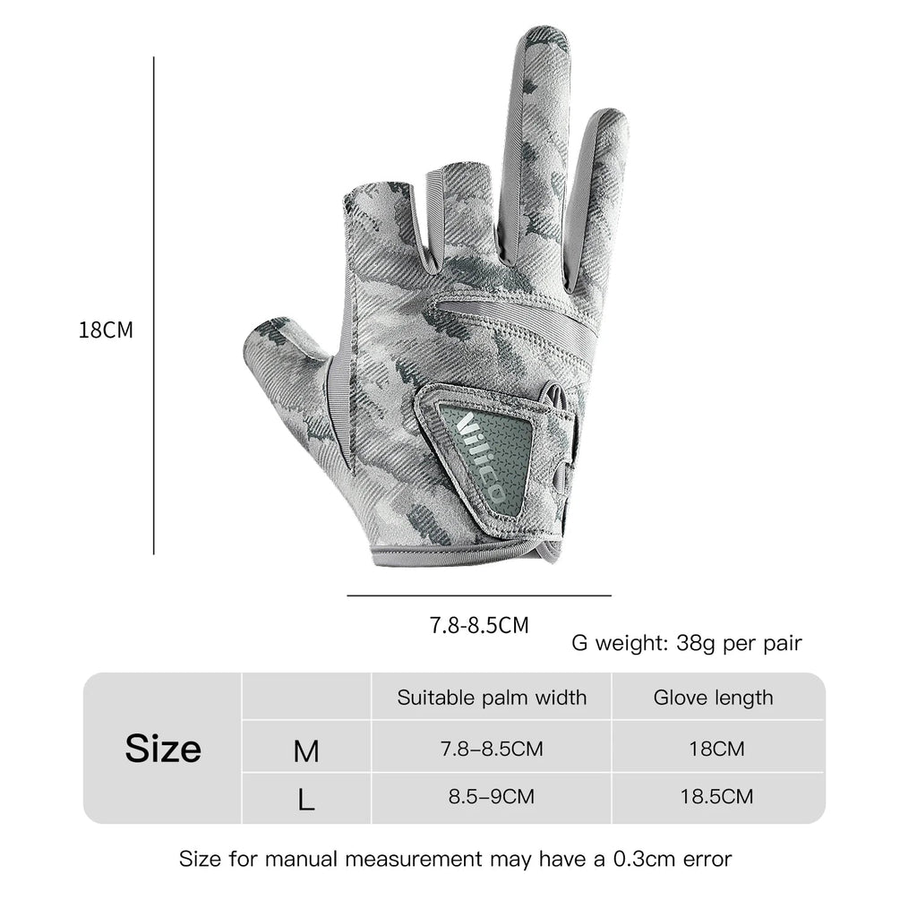 Outdoor fishing equipment - thin comfortable breathable leak proof 3-finger lure fishing gloves - IronWear Co.