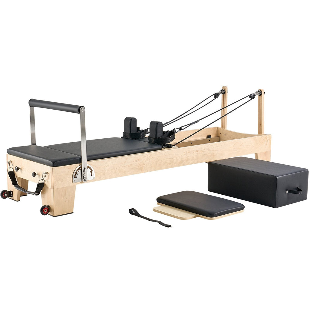 Pilates Reformer Machine, Wooden Pilates Workout Equipment for Home - IronWear Co.